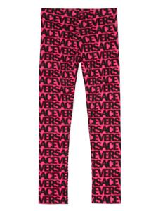 Versace Kids Legging met logoprint - Roze