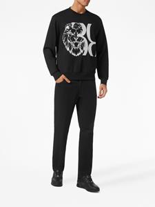 Billionaire Sweater met leeuwprint - Zwart