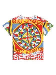 Dolce & Gabbana Kids Katoenen T-shirt - Rood