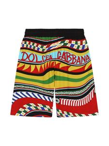 Dolce & Gabbana Kids Zwembroek met logoprint - Veelkleurig