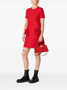 Valentino Mini-jurk met bloemenpatch - Rood