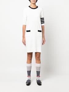 Thom Browne Mini-jurk met patroon - Wit