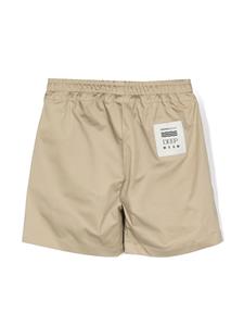 MSGM Kids Katoenen shorts - Beige
