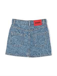 HUGO KIDS Spijkerrok met paisley-print - Blauw