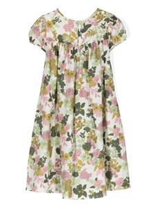 Bonpoint Maxi-jurk met bloemenprint - Beige