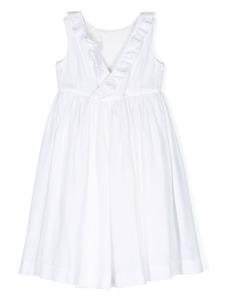 Bonpoint Mouwloze jurk - Wit