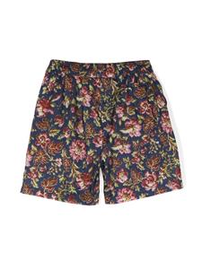 By Walid x Kindred shorts met all-over print - Blauw