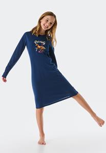 SCHIESSER Nachthemden - Nachthemd langarm dunkelblau Mädchen 