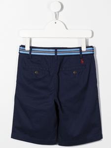Ralph Lauren Kids Bermuda shorts met ceintuur - Blauw