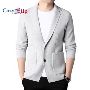 Cozy Up Men's Cardigan V-Neck Sweater Knit Sweater Jacket Loose Suit Collar