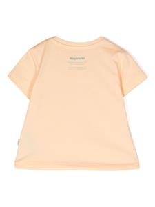 Knot T-shirt met grafische print - Oranje