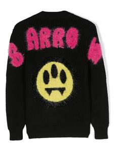 Barrow kids Sweater met logo-intarsia - Zwart
