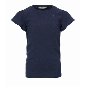 Looxs Revolution T-shirt indigo crincle voor meisjes in de kleur