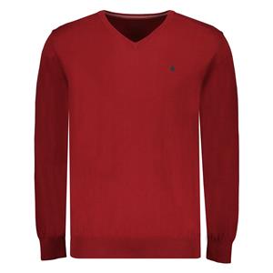 Adam est 1916  Kangaroo Trui met V-hals Donkerrood - 3XL - Heren