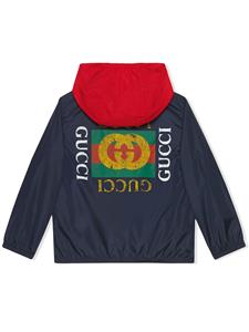 Gucci Kids Jas met logo - Blauw