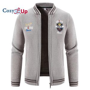Cozy Up Men's Sweater Cardigan Sweater Zip Sweater Sweater Jacket Ribbed Knit Zipper Solid Color Stand Collar Casual Daily Clothing Apparel Winter