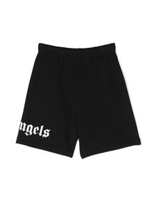 Palm Angels Kids Shorts met logoprint - Zwart