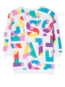 Stella McCartney Kids Sweaterjurk met logoprint - Wit