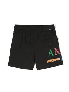 AMIRI KIDS Shorts met logoprint - Zwart