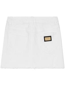 Dolce & Gabbana Kids A-lijn spijkerrok - Wit