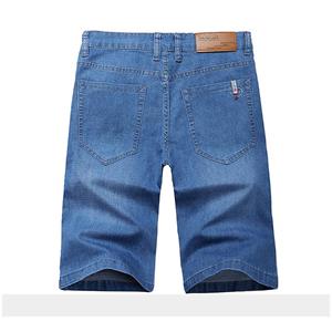 Phoca largha Men's Summer Jeans Shorts Cotton Casual Elasticity Sweat-absorbent Plus Size Men Soft Comfortable Breathable Pocket Jeans