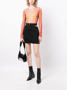 MSGM Denim mini-rok - Zwart