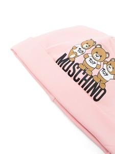 Moschino Kids Muts met teddybeerlogo - Roze