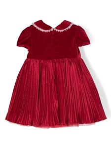 Monnalisa Geplooide jurk - Rood