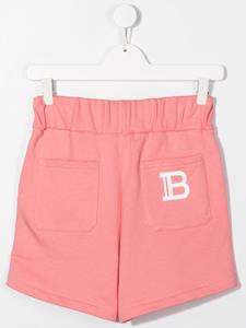 Balmain Kids Shorts met logoprint - Roze