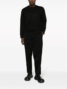 Emporio Armani Sweater met logo-reliëf - Zwart