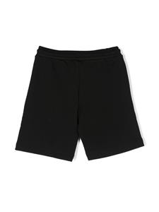 Diesel Kids Joggingshorts met logoprint - Zwart