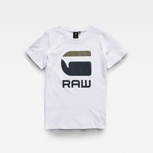G-Star RAW Kids Logo T-Shirt - Wit - jongens