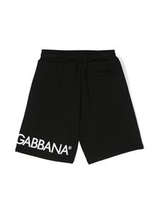 Dolce & Gabbana Kids Shorts met logoprint - Zwart