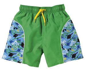 BECO SEALIFE zwemshort, binnenbroekje, elastische band, UV SPF 50+, blauw/groen, maat 104/110**