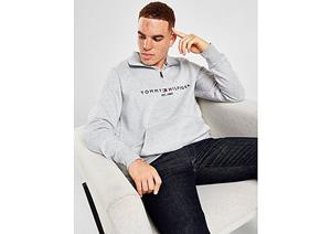 Tommy Hilfiger Flag 1/2 Zip Sweatshirt - Grey- Heren