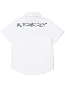 Burberry Kids Shirt met logoprint - Wit