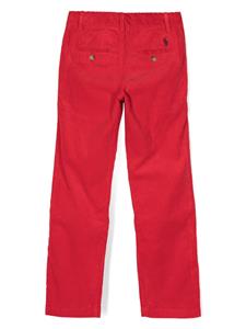 Ribfluwelen broek - Rood