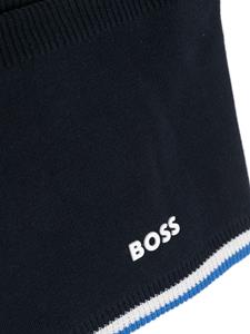 BOSS Kidswear Sjaal met logo-reliëf - Blauw