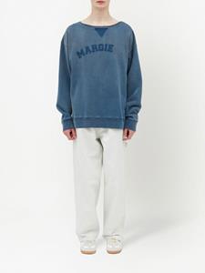 Maison Margiela Sweater met logoprint - Blauw