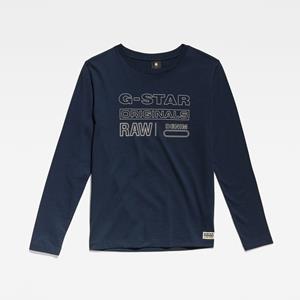 G-Star RAW Kids Long Sleeve T-Shirt G-Star Originals - Donkerblauw - jongens