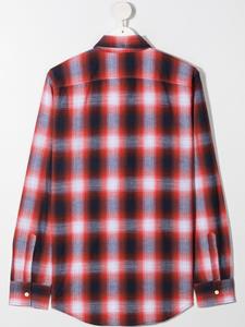 Dsquared2 Kids Geruit shirt - Rood