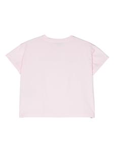 Balmain Kids T-shirt met geborduurd logo - Roze