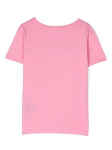 Balmain Kids T-shirt verfraaid met studs - Roze
