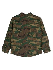 Dsquared2 Kids Sweater met camouflageprint - Groen