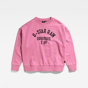G-Star RAW Kids Cropped Sweater Originals 89 - Roze - meisjes