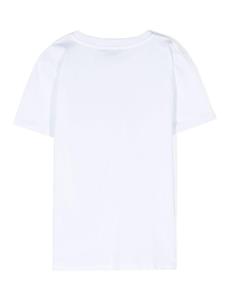 Balmain Kids T-shirt met logoprint - Wit