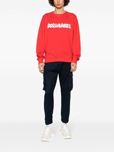 Dsquared2 Sweater met logoprint - Rood