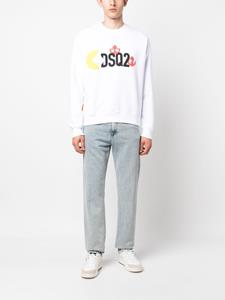 Dsquared2 Sweater met logoprint - Wit