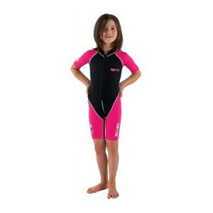 SEAC kinder wetsuit shorty Dolphin, roze,