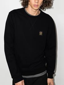 Belstaff Sweater met logopatch - Zwart